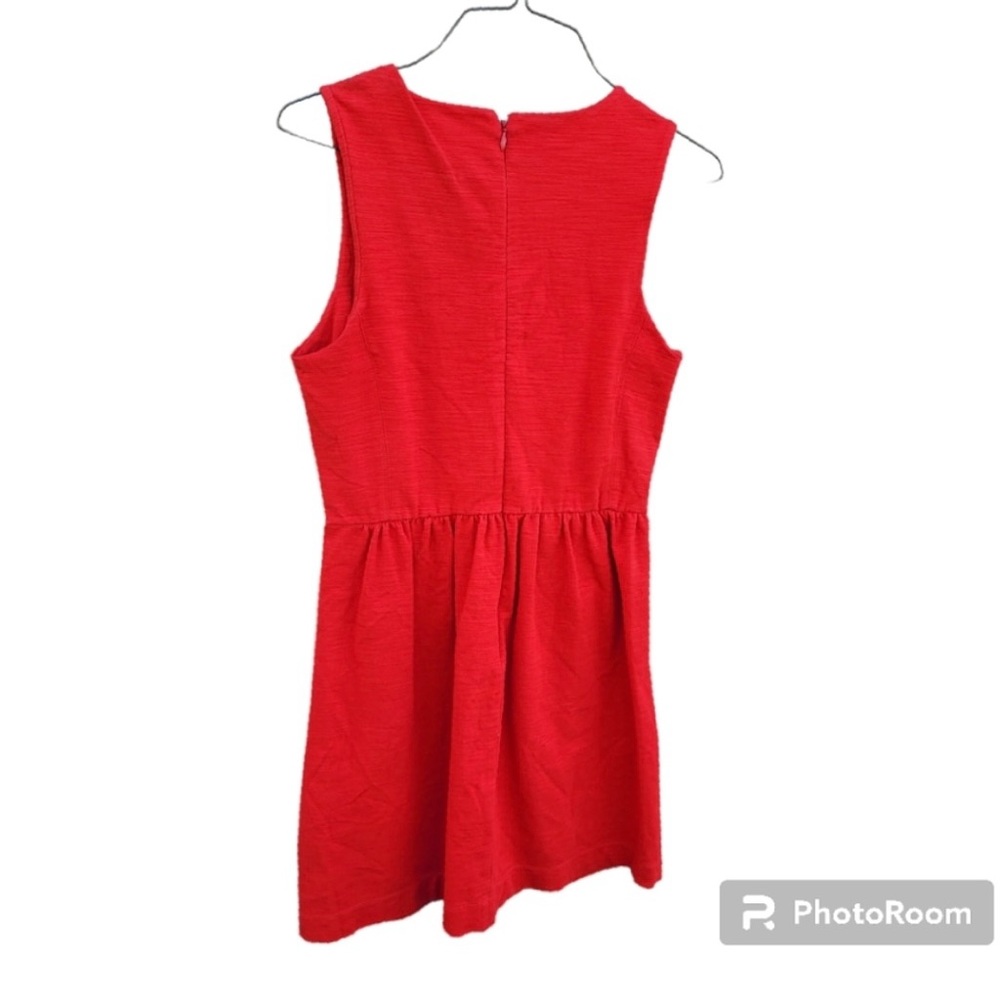 Madewell Abroad Red Ponte Sleeveless Dress - Picture 4 of 8